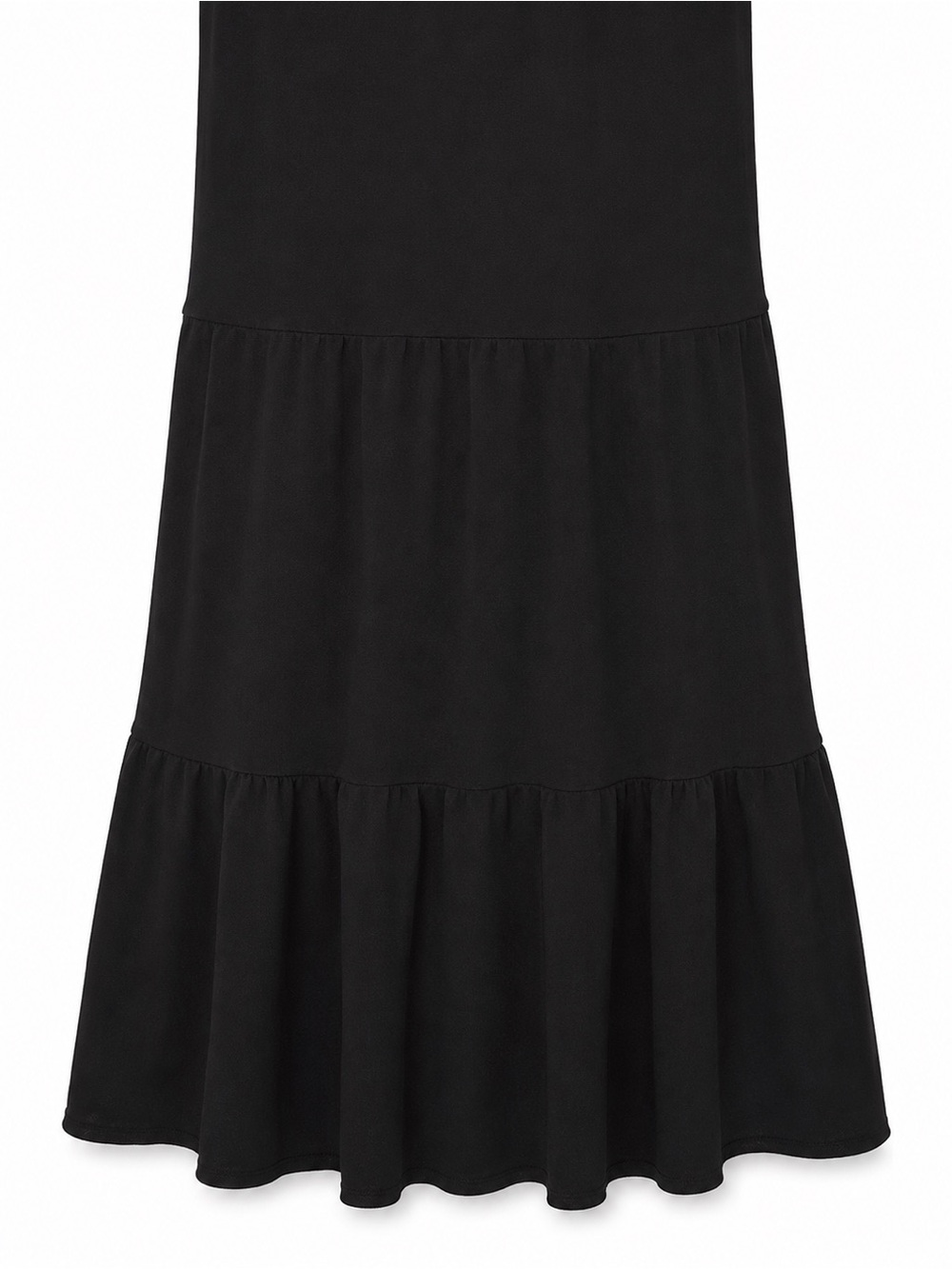 Black Embroidered Floral Maxi Dress Spaghetti Strap Boho Tiered Women’s Size L - Picture 5 of 5